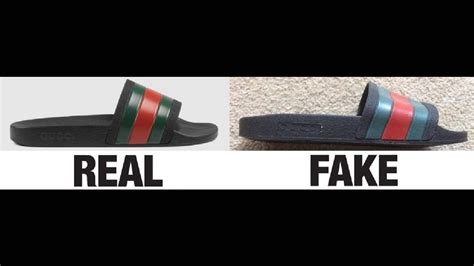 all black gucci slides fake|how to authenticate Gucci shoes.